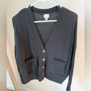 a new day black Button-Up Cardigan